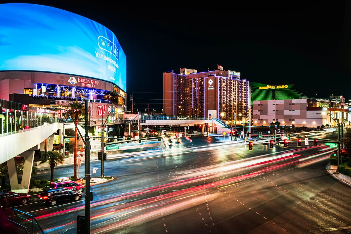 Las Vegas casino resort entrance boulevard