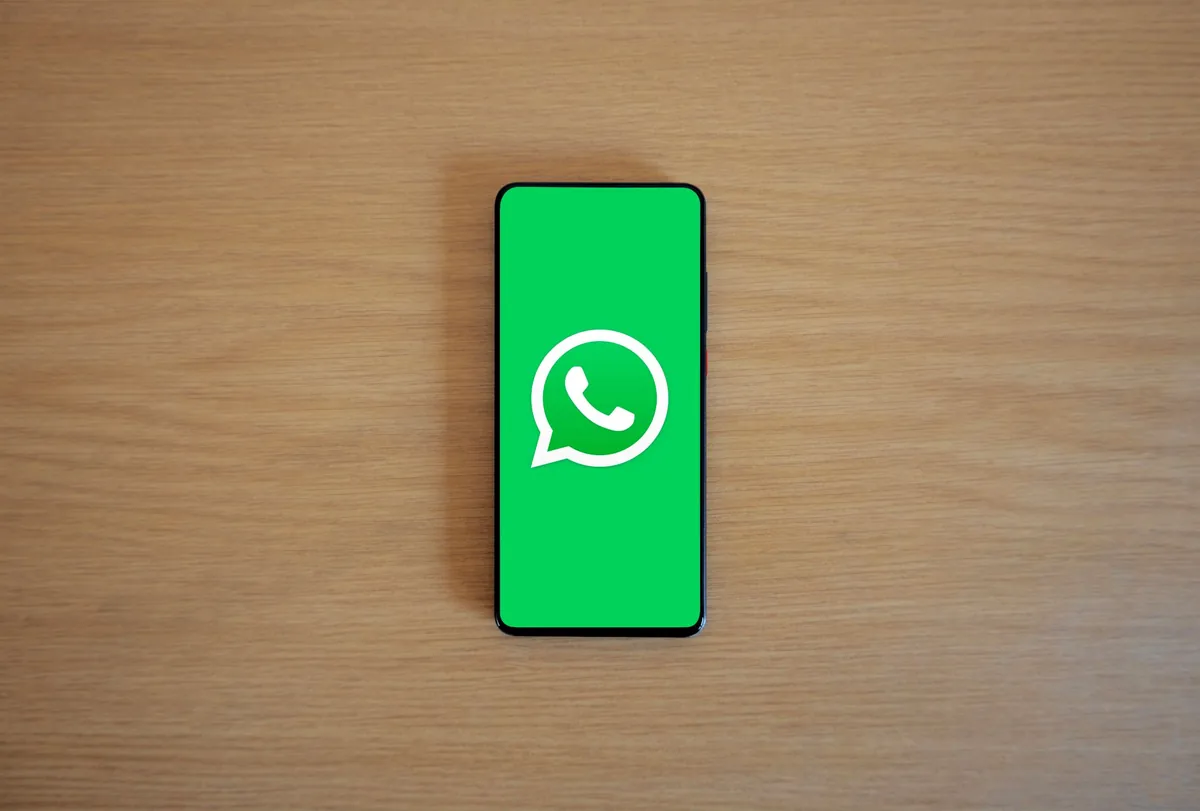 smartphone screen displaying whatsapp messaging