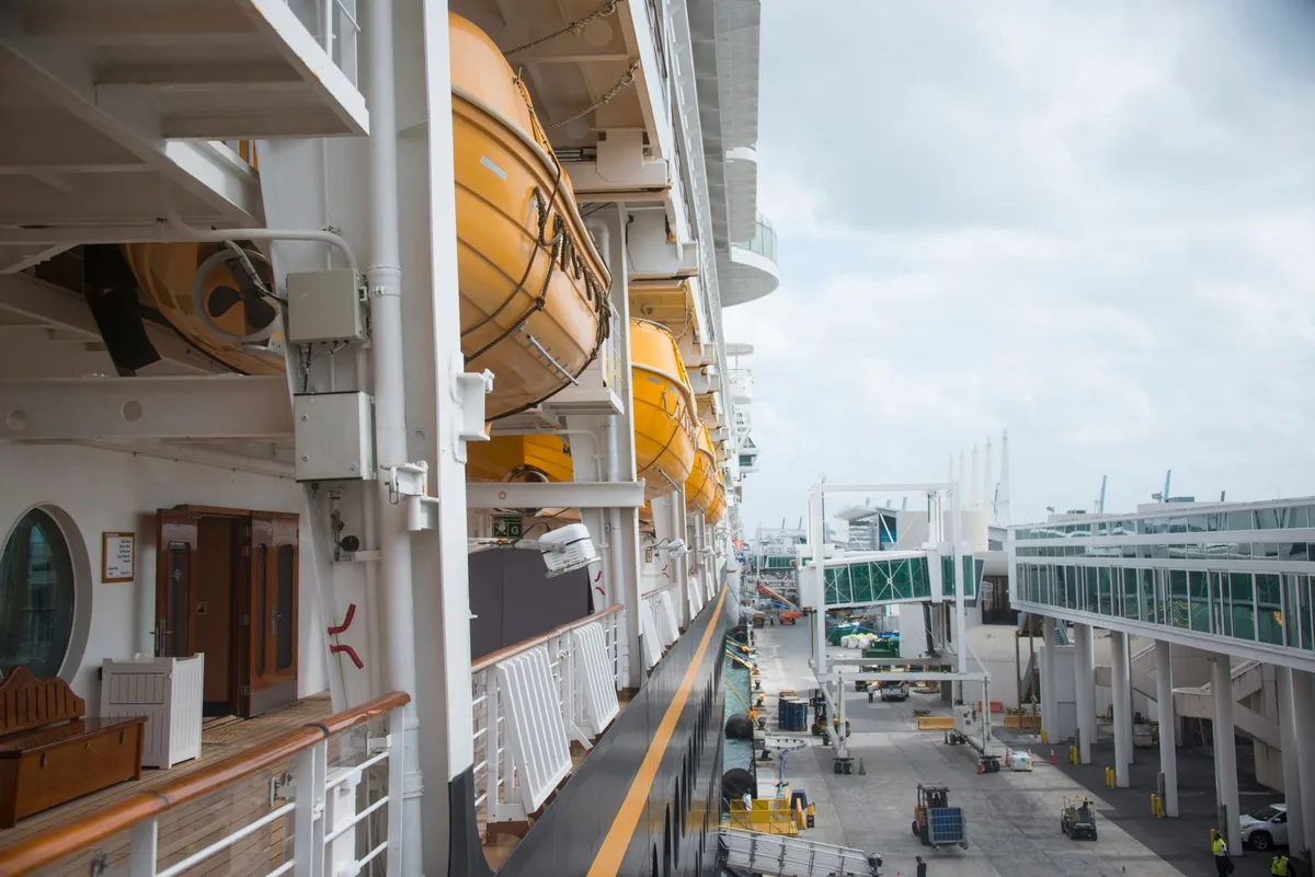 cruise ship terminal harbor view