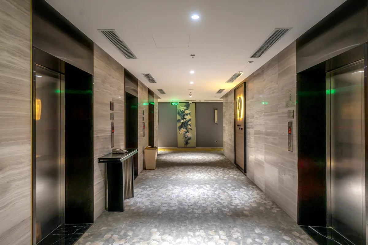 modern hotel lobby interior