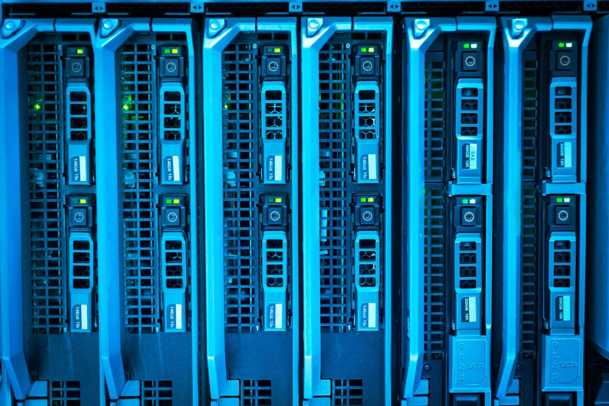 computer server rack lights