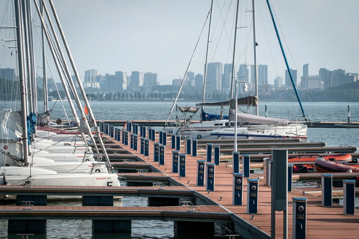 marina boats yachts slips
