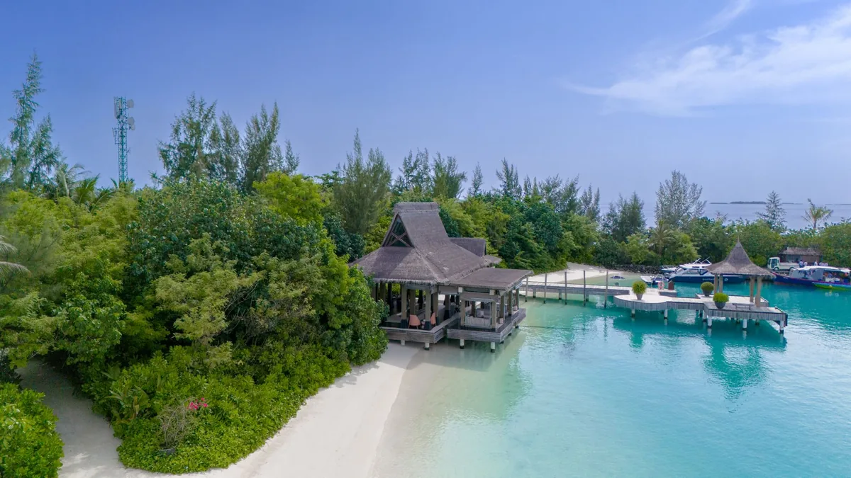 luxury beach club private jetty
