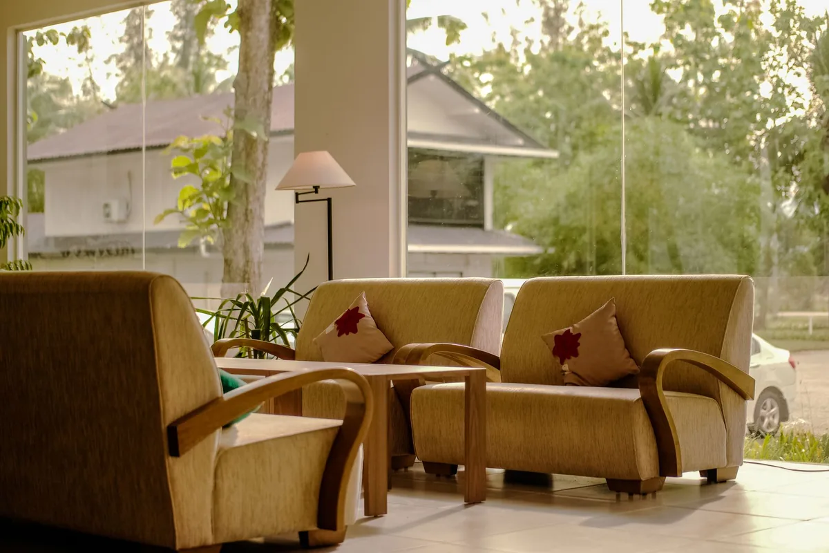 aparthotel reception lounge area