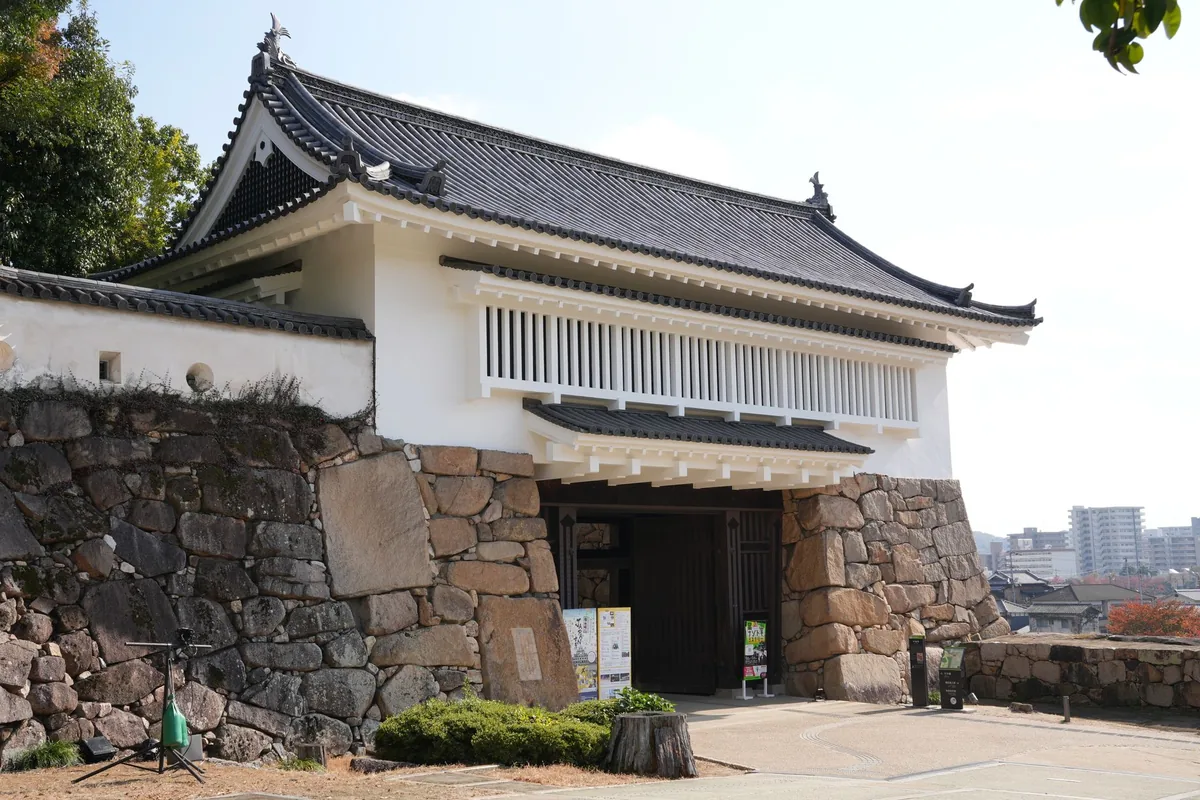 historic japanese castle gate