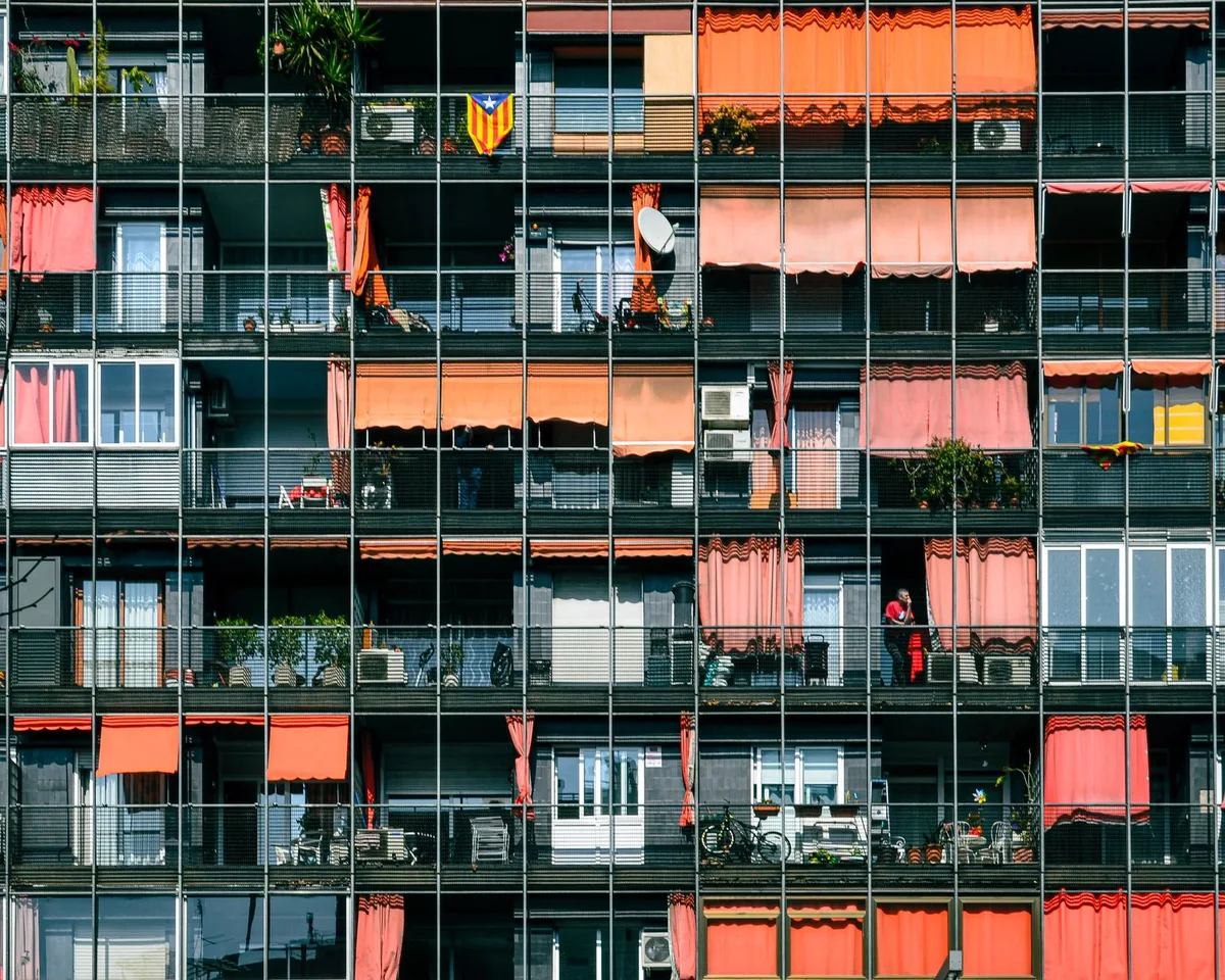 barcelona residential apartment balconies