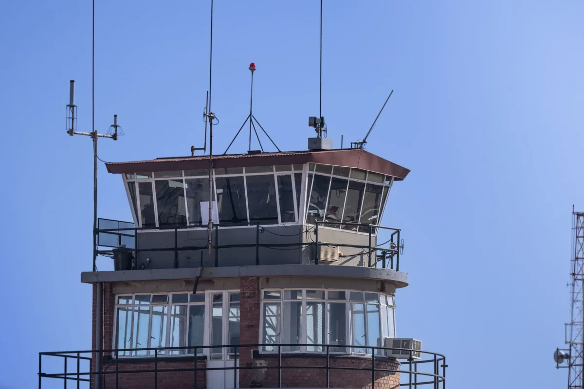airport control tower radar screens