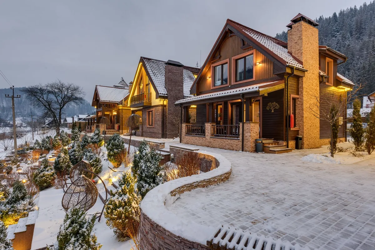 luxury mountain resort exterior