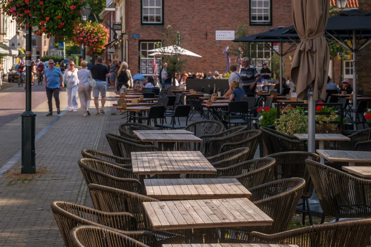 outdoor patio dining terrace street