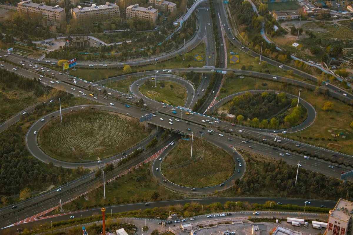 highway interchange traffic