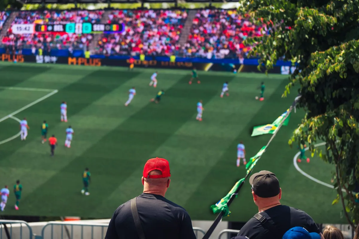 packed soccer stadium world cup match
