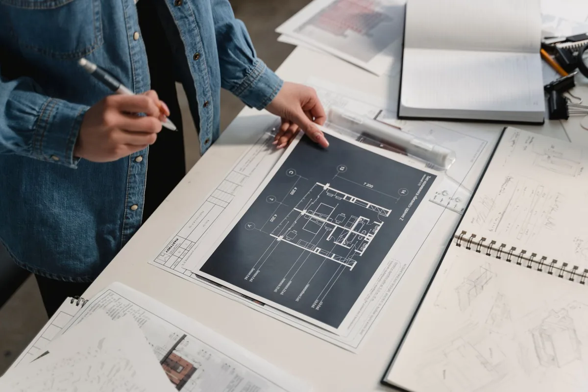 hotel room interior design blueprint drawings