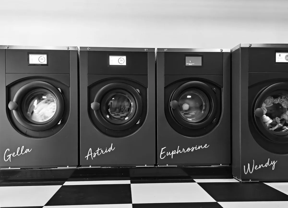 commercial hotel laundry facility washing machines