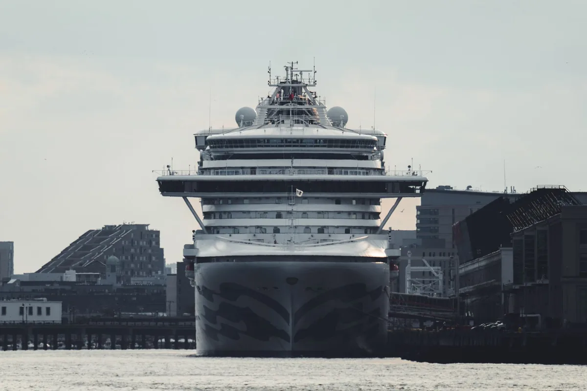 cruise ship docked in seattle harbor