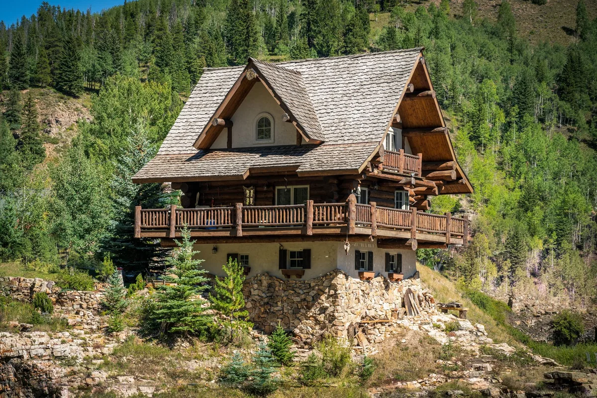 mountain resort log cabin