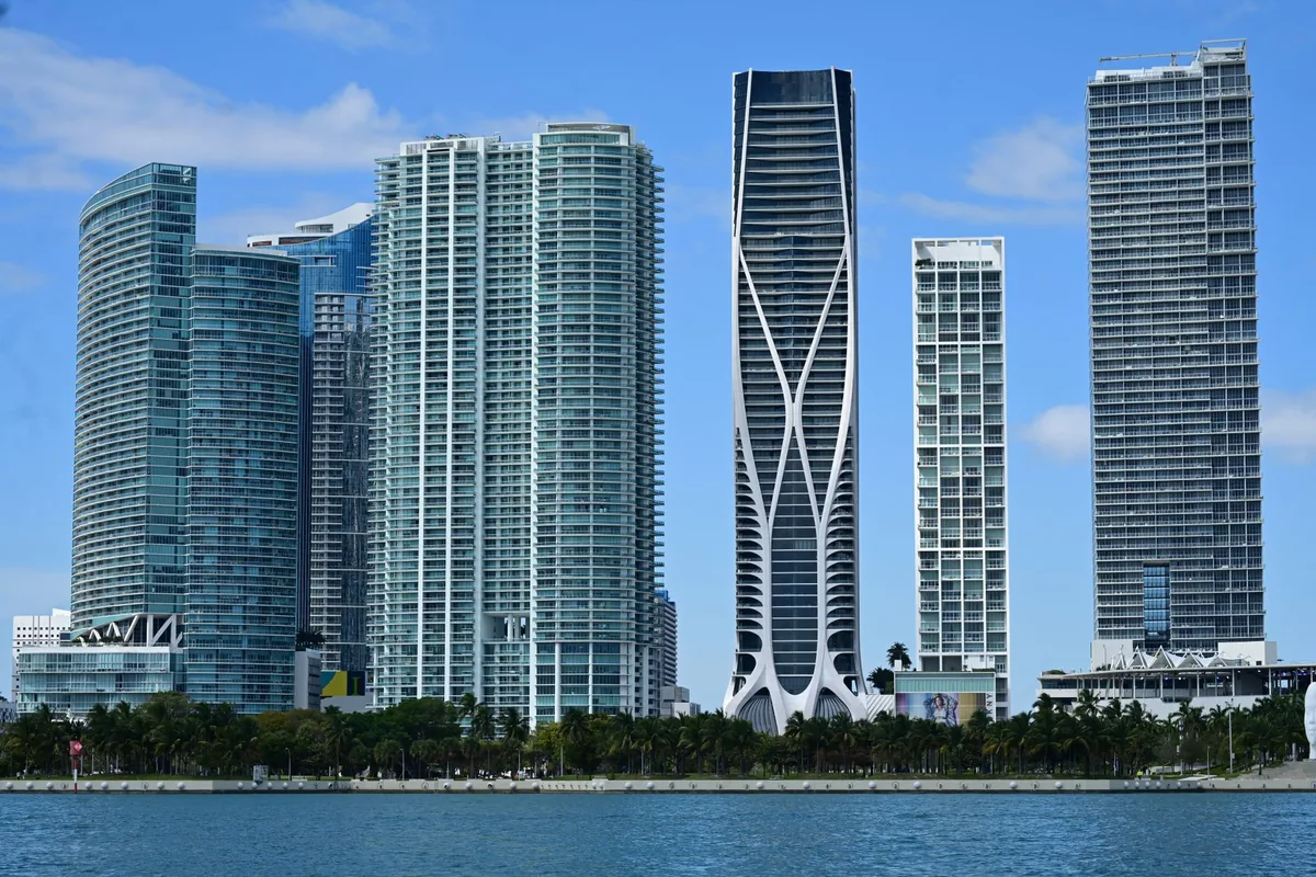 miami skyline waterfront residential buildings