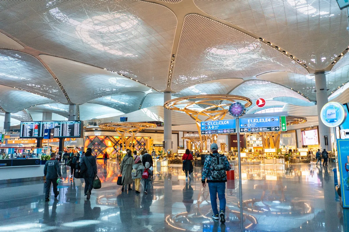busy indian airport terminal domestic travelers