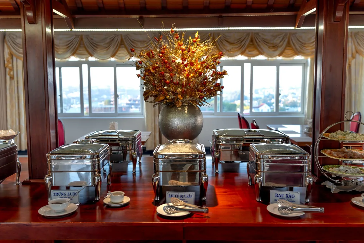 hotel banquet hall buffet service layout setup